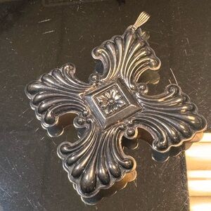 Charity Listing 1973 Reed&Barton Signed Sterling Vintage Christmas Cross Pendant